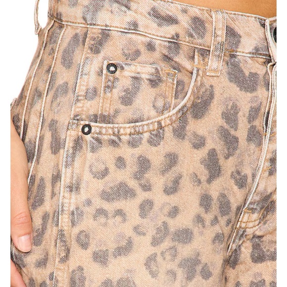 We The Free Leopard Print Jeans - Tan and Black - Picture 6 of 6